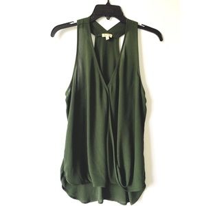 Green Sleeveless Blouse